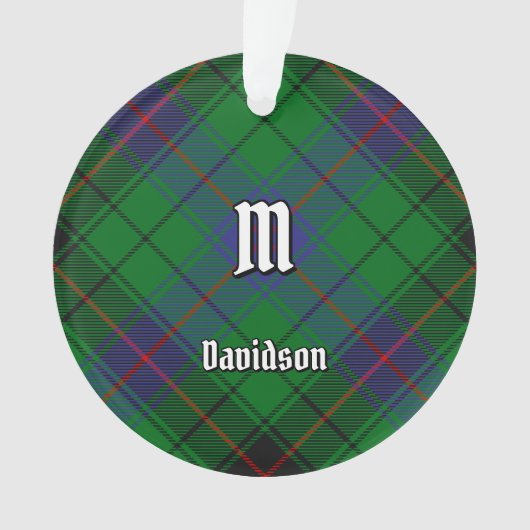 Clan Davidson Tartan Ornament (voorkant)