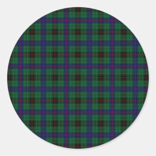 Clan Davidson Tartan Ronde Sticker