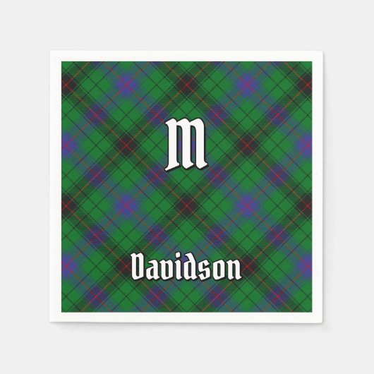 Clan Davidson Tartan Servet (Voorkant)