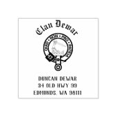 Clan Dewar Crest Badge  Rubber Stempel (Afrduk)