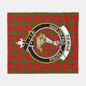 Clan Dewar Tartan Pset Fleece Deken (Voorkant (Horizontaal))