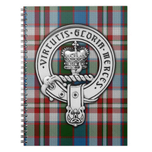 Clan Donnachaidh (Robertson) Crest & Dress Tartan Notitieboek