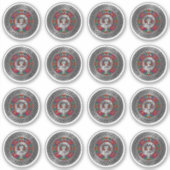 Clan Donnachaidh | Robertson Crest & Tartan Knot Sticker (Voorkant)