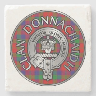 Clan Donnachaidh Robertson Crest & Tartan Stenen Onderzetter