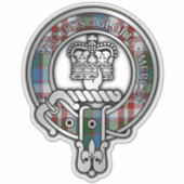 Clan Donnachaidh (Robertson) Jurk Tartan Crest Sticker (Voorkant)
