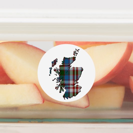 Clan Donnachaidh (Robertson) Kaart & Tartans Labels (Aangebracht)