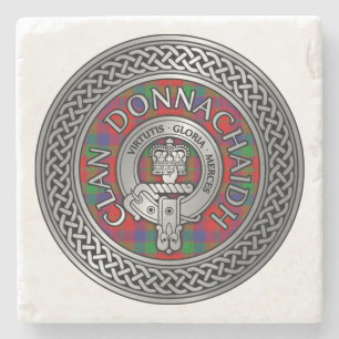 Clan Donnachaidh Robertson Wapen & Tartan Knoop Stenen Onderzetter