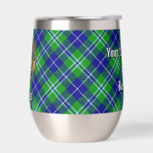 Clan Douglas Crest over Tartan (Links)