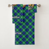 Clan Douglas Crest over Tartan Bad Handdoek (Insitu)