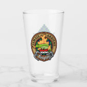 Clan Douglas Crest over Tartan Glas (Voorkant)