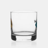 Clan Douglas Crest over Tartan Whisky Glas (Links)