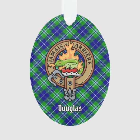 Clan Douglas Crest sur Tartan (devant)