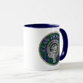 Clan Douglas Crest & Tartan Mug (Devant droit)