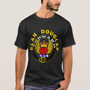 Clan Douglas "FORWARD" in een cirkelgordel T-Shirt