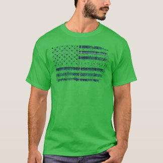 Clan Douglas Groene Schotse tartan US vlag kilt Sc T-shirt