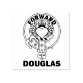 Clan Douglas Hart met Vleugels Rubber Stempel (Afrduk)