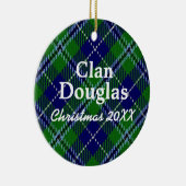 Clan Douglas Scottish Tartan Keramisch Ornament (Rechts)