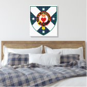 Clan Douglas Shield op doek Canvas Afdruk (Insitu (Slaapkamer))