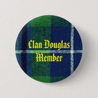 Clan Douglas Tartan Badge Lid Ronde Button 5,7 Cm