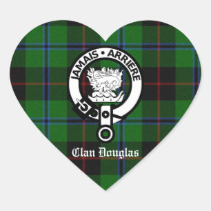 Clan Douglas Tartan Crest Hart Sticker