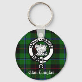 Clan Douglas Tartan Crest Sleutelhanger (Voorkant)