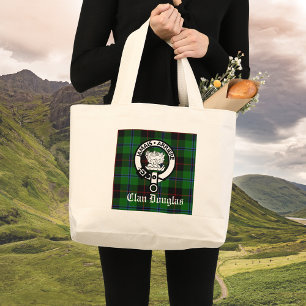 Clan Douglas Tartan Grote Tote Bag