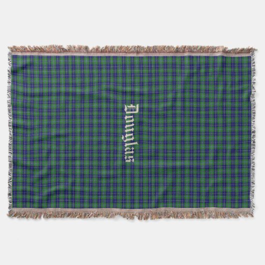 Clan Douglas Tartan Pset Custom Throw Blanket Deken (Voorkant)