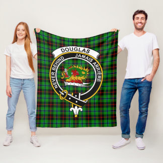 Clan Douglas Zwarte Tartan Plaid Fleece Deken