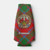 Clan Drummond Crest over Tartan Flesjeskoeler (Voorkant)