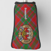 Clan Drummond Crest over Tartan Golfheadcover (Draai 90)