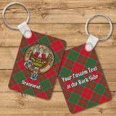 Clan Drummond Crest over Tartan Sleutelhanger