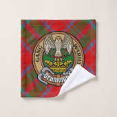 Clan Drummond Crest sur Tartan (Gant de toilette)