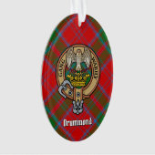 Clan Drummond Crest sur Tartan (devant)