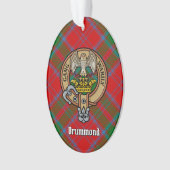 Clan Drummond Crest sur Tartan (devant)