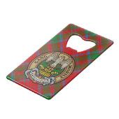 Clan Drummond Crest sur Tartan (Devant Angle)