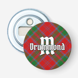 Clan Drummond Tartan flesopener Button Flesopener