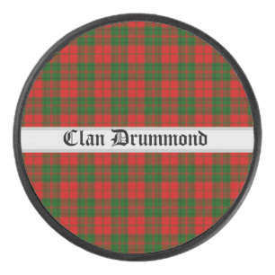 Clan Drummond Tartan  Hockey Puck