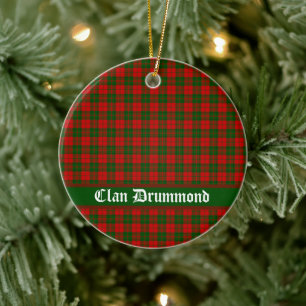 Clan Drummond Tartan  Keramisch Ornament