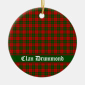 Clan Drummond Tartan  Keramisch Ornament (Voorkant)