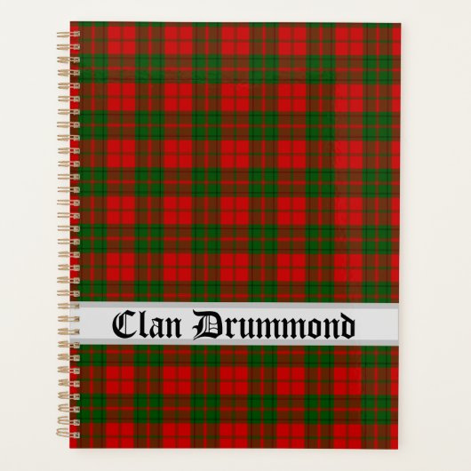 Clan Drummond Tartan personnalisable (Devant)