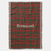 Clan Drummond Tartan Plaid Custom Gooi Deken (Voorkant Verticaal)