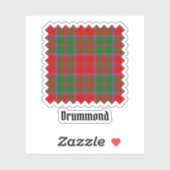 Clan Drummond Tartan Sticker (Vel)