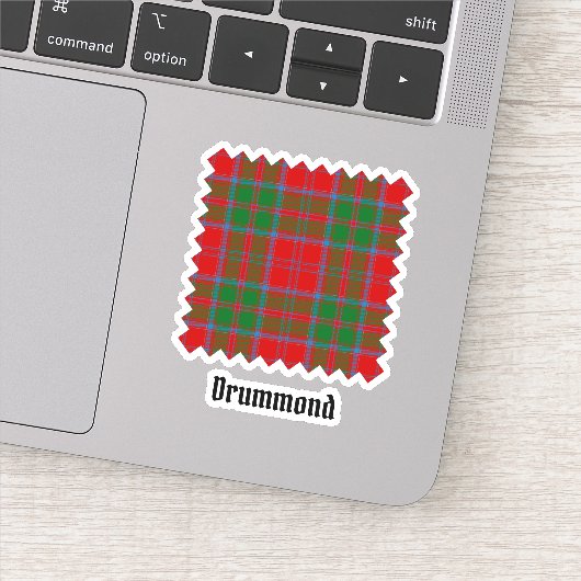 Clan Drummond Tartan Sticker (Detail)