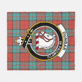 Clan Dunbar Ancient Tartan Pset Fleece Deken (Voorkant (Horizontaal))