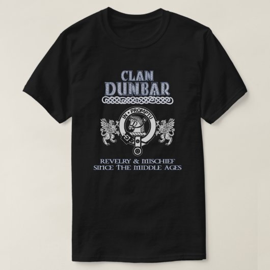 Clan Dunbar crest Schotse clans Schotse achternaam T-shirt (Design voorkant)