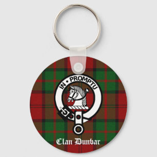 Clan Dunbar Tartan & Crest Badge Sleutelhanger
