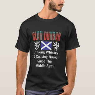 Clan Dunbar Tartan Schotse familienaam Scotland P T-shirt