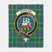Clan Duncan Ancient Tartan Pset Fleece Deken (Voorkant)