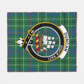 Clan Duncan Ancient Tartan Pset Fleece Deken (Voorkant (Horizontaal))