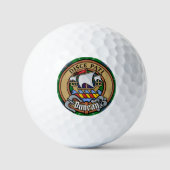 Clan Duncan Crest over Tartan Golfballen (Voorkant)